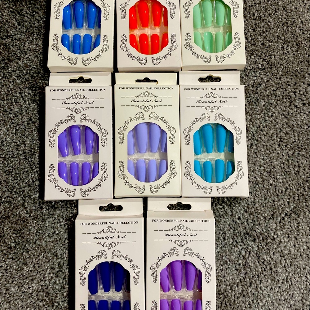 Fake acrylic nails bundle